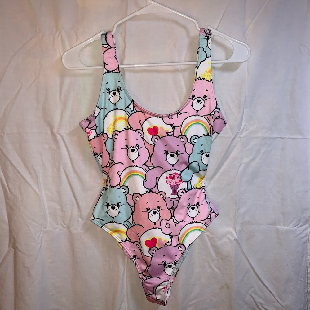 Carebears one piece bodysuit top or swimwear